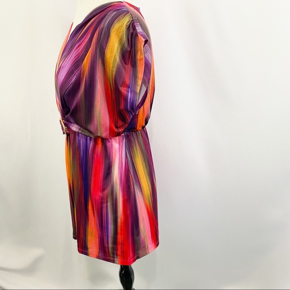 💋3/$20💋 Avon Colorful Sleeveless V-Neck Blouse Boho Blouse - Picture 4 of 7